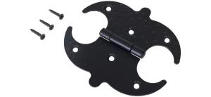 Петля накладная AMIG 553-125х125х1,5 черная 