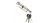 Цил.мех-зм MSM CW110mm SN перфо.кл/верт. (Матовый никель) Цил.мех-зм MSM CW110mm SN перфо.кл/верт. (Матовый никель)