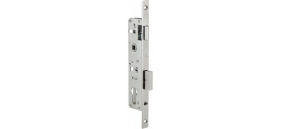 Корпус замка KALE 153 (20mm) w/b (никель) врезной цил.узкопроф.