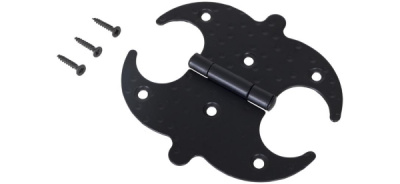 Петля накладная AMIG 553-125х125х1,5 черная 