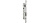 Корпус замка KALE 153 (20mm) w/b (никель) врезной цил.узкопроф.