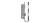 Корпус узкопроф.замка с защелкой 4916-30/92 CP (хром) межосев. расст. 92 мм