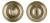 Ручка поворотная BK6 TL ABG-6 зеленая бронза Ручка поворотная BK6 TL ABG-6 зеленая бронза