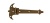 Петля-стрела AMIG 551-90х55х1,5А бронз.антик накладная