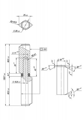 Петля приварная T1/142-20 с подшипником_2