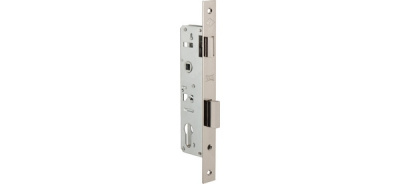 Корпус замка KALE 153/P (30mm) w/b (никель) врезной цил.узкопроф.