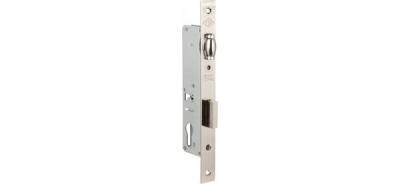 Корпус замка KALE 155 (30mm) w/b (никель) врезной цил.узкопроф.