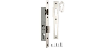 Корпус 155-25 CP узкопроф.замка с роликом (хром)