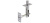 Задвижка торцевая TDB 860-24 CP (хром) 60мм Задвижка торцевая TDB 860-24 CP (хром) 60мм
