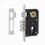Замок врезной FERRE 9011 SR-3R CP (хром, межос. рас. 61,5)