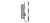 Корпус узкопроф.замка с защелкой 4916-35/92 CP (хром) межосев. расст. 92 мм
