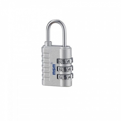Замок навесной MSM TH2 silver (кодовый)
